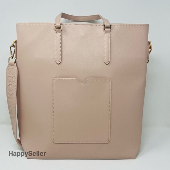 Michael Kors Tote Bag Handbag Purse Crossbody Strap Blush Pink Travel NEW - Picture 12 of 14